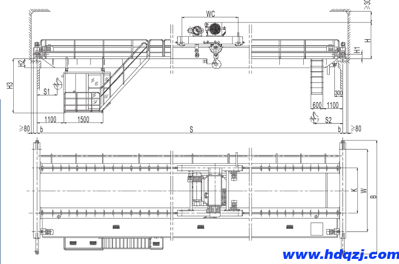 雙梁行車(chē)圖紙 雙梁行車(chē)圖紙